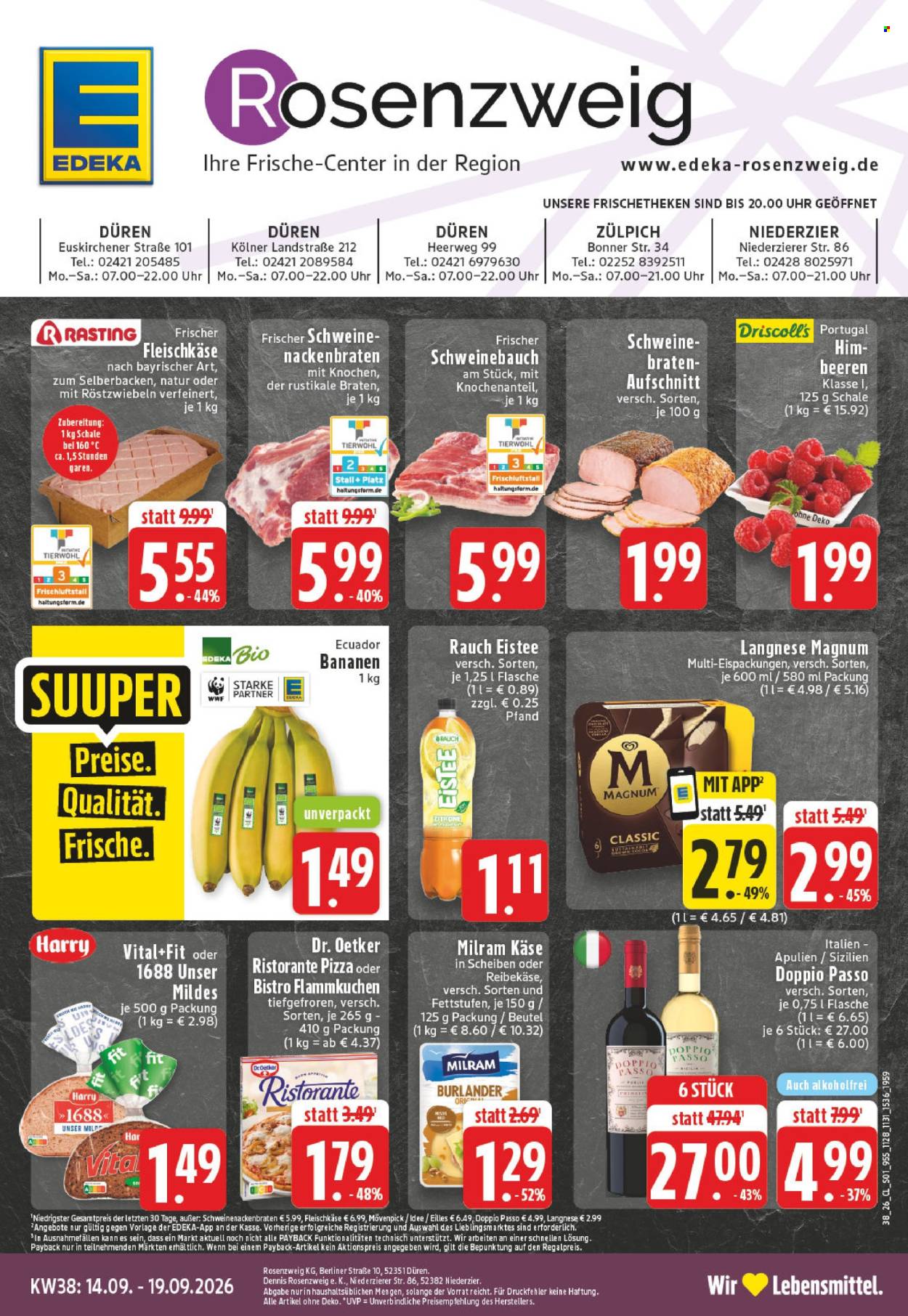 Edeka Prospekte  - 14.09.2026 - 19.09.2026. Seite 1