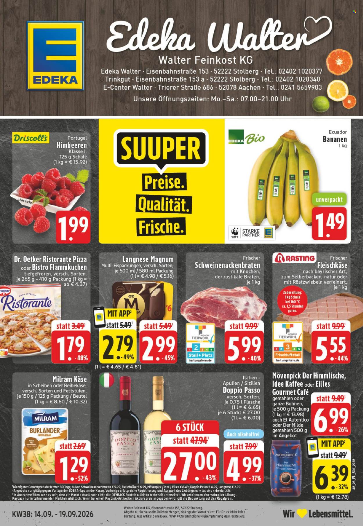 Edeka Prospekte  - 14.09.2026 - 19.09.2026. Seite 1