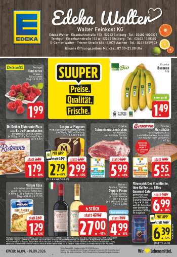 Prospekte Edeka - 14.09.2026 - 19.09.2026.