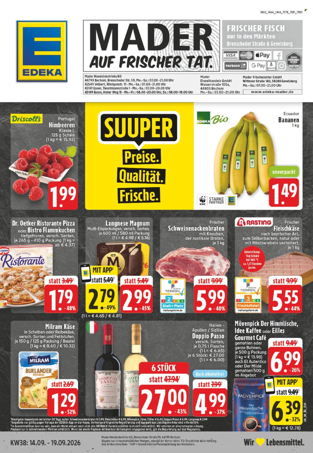 Edeka Prospekte  - 14.09.2026 - 19.09.2026. Seite 1