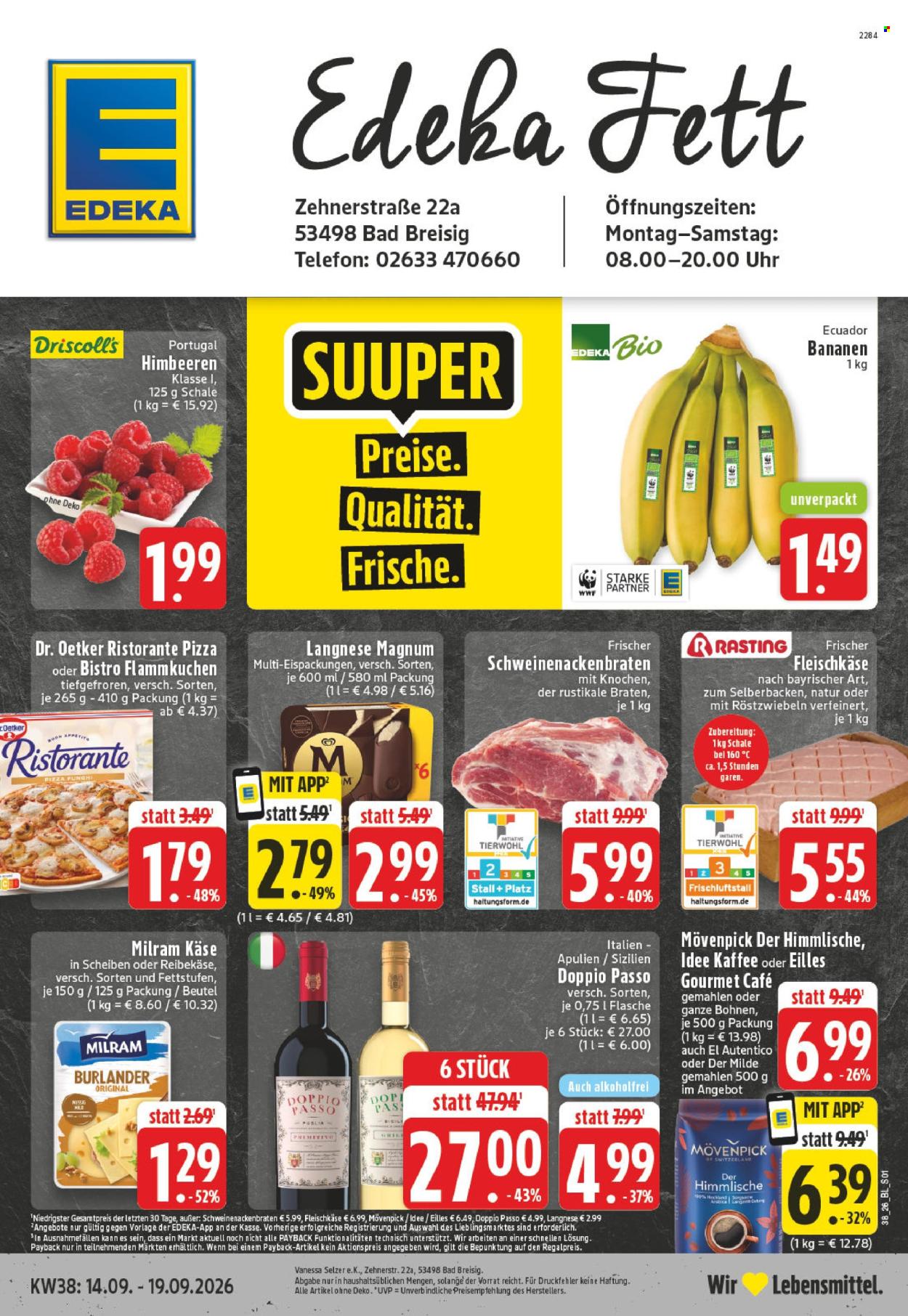 Edeka Prospekte  - 14.09.2026 - 19.09.2026. Seite 1