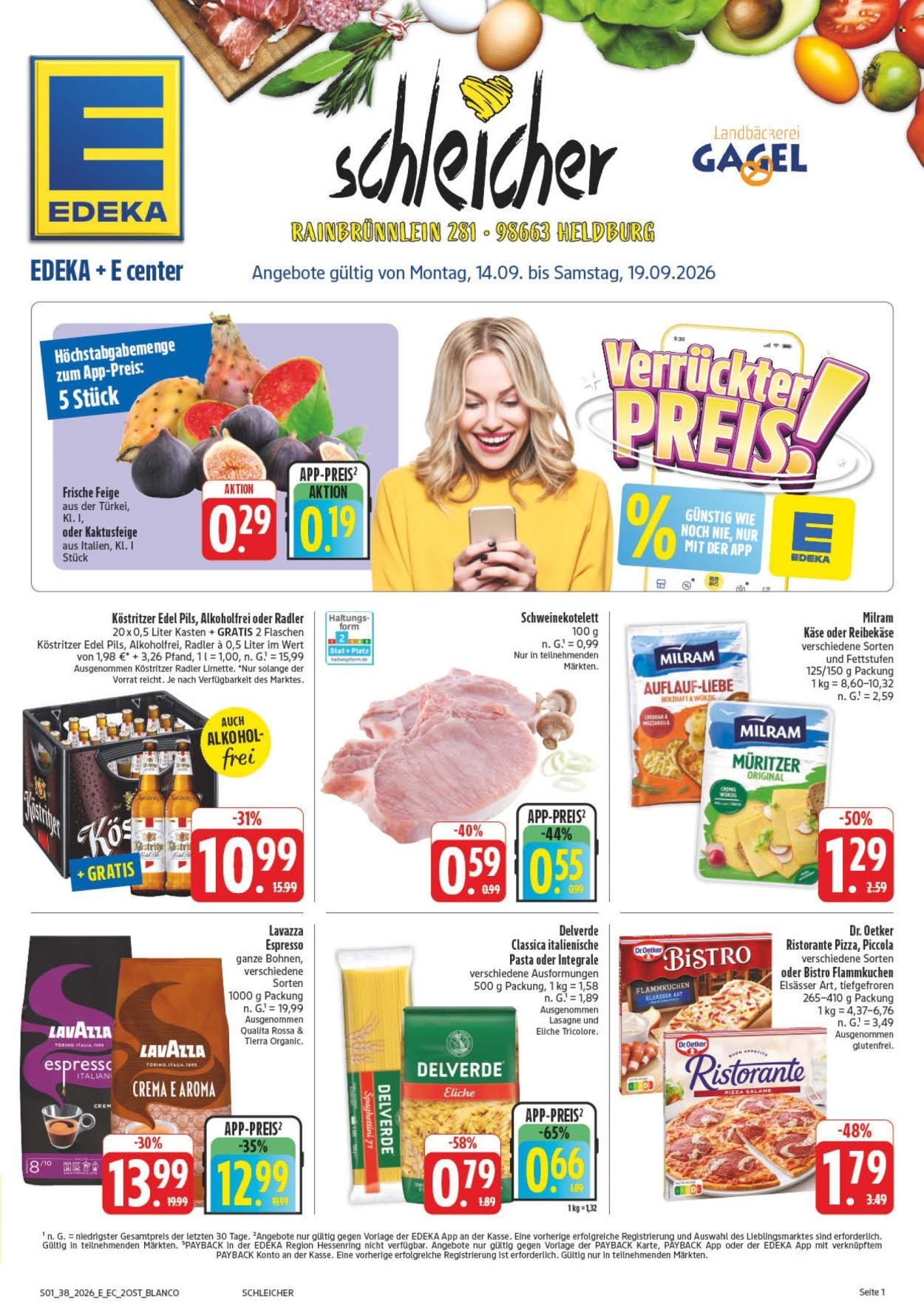 Edeka Prospekte  - 14.09.2026 - 19.09.2026. Seite 1