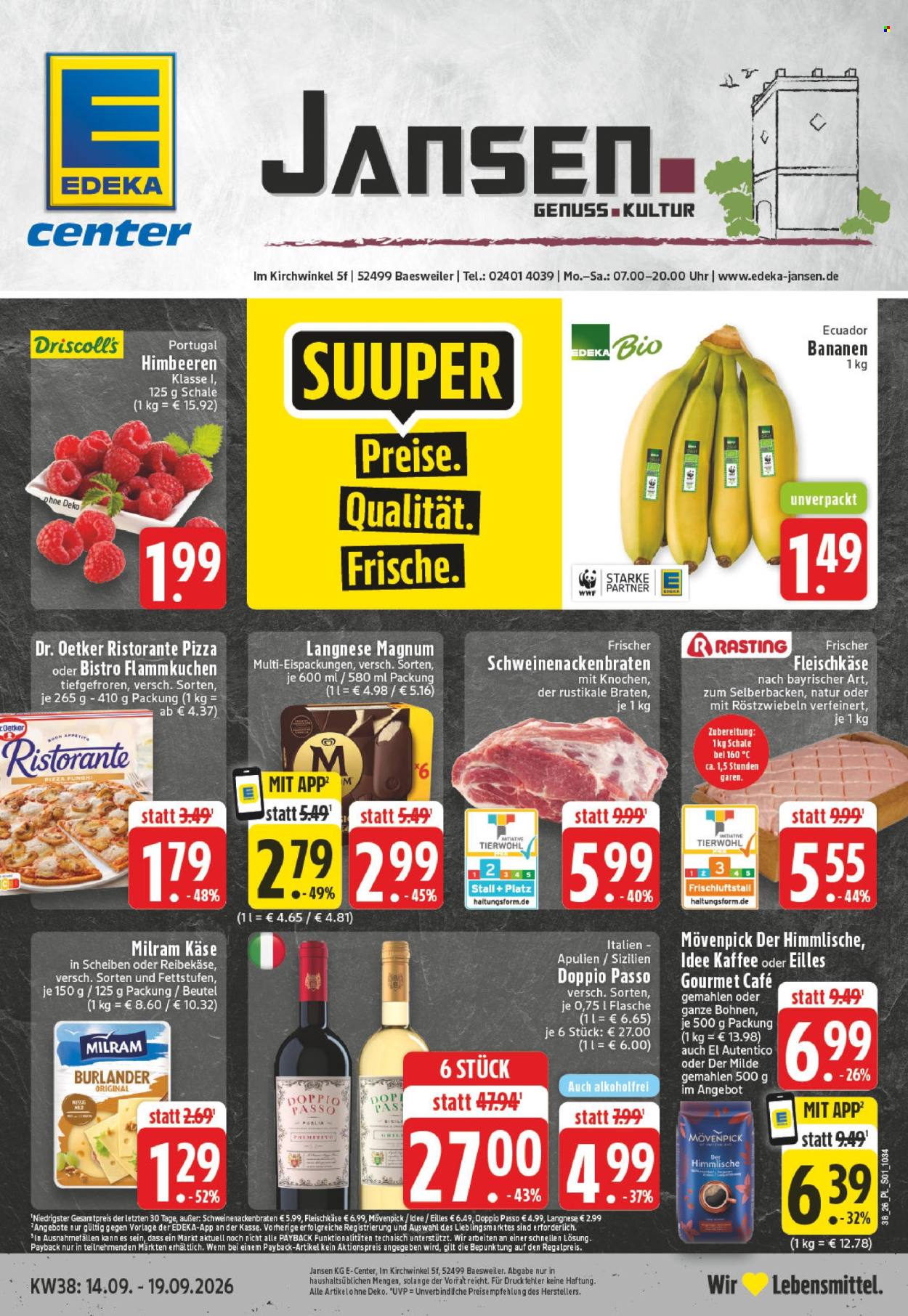 E center Prospekte  - 14.09.2026 - 19.09.2026. Seite 1