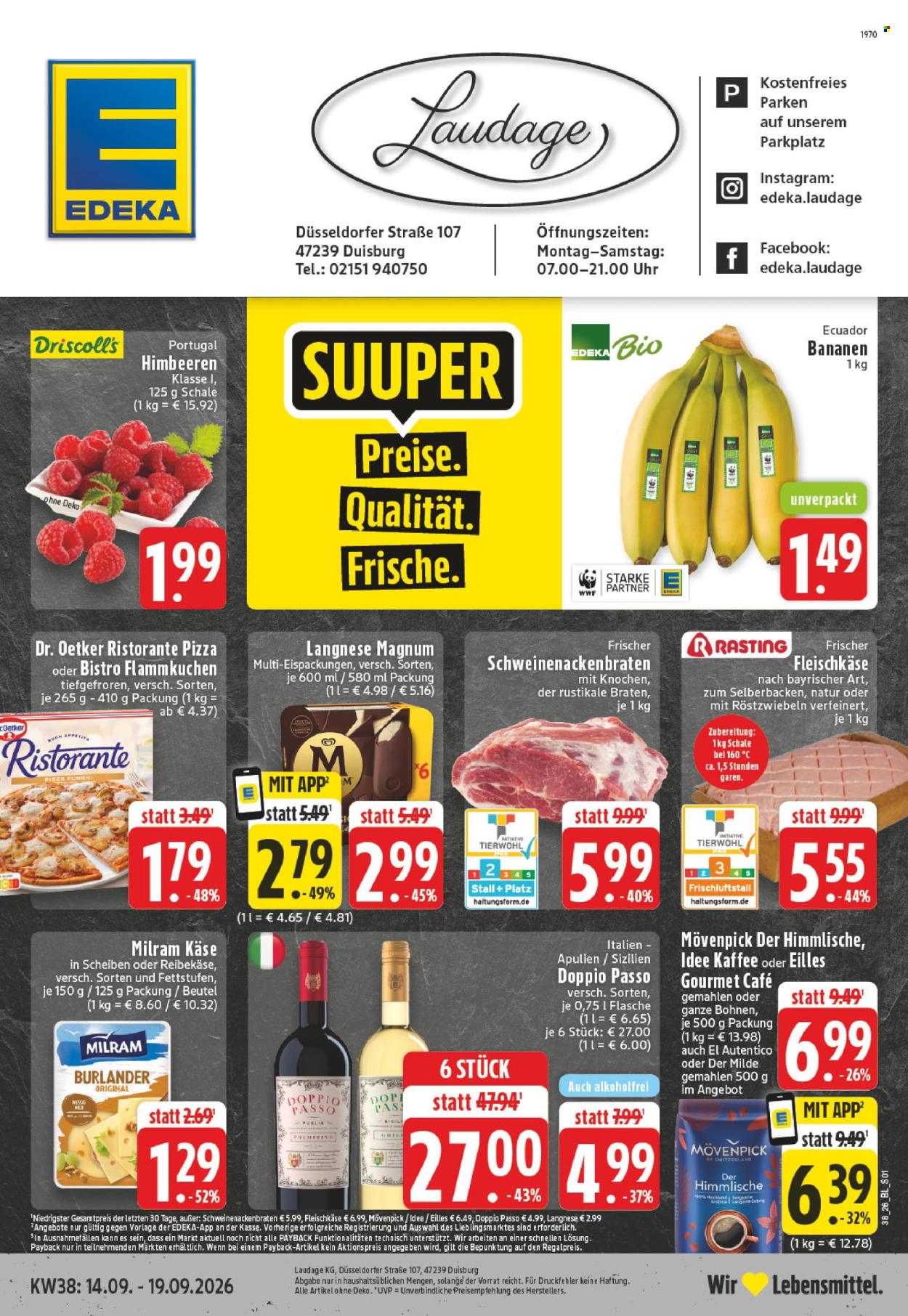 Edeka Prospekte  - 14.09.2026 - 19.09.2026. Seite 1