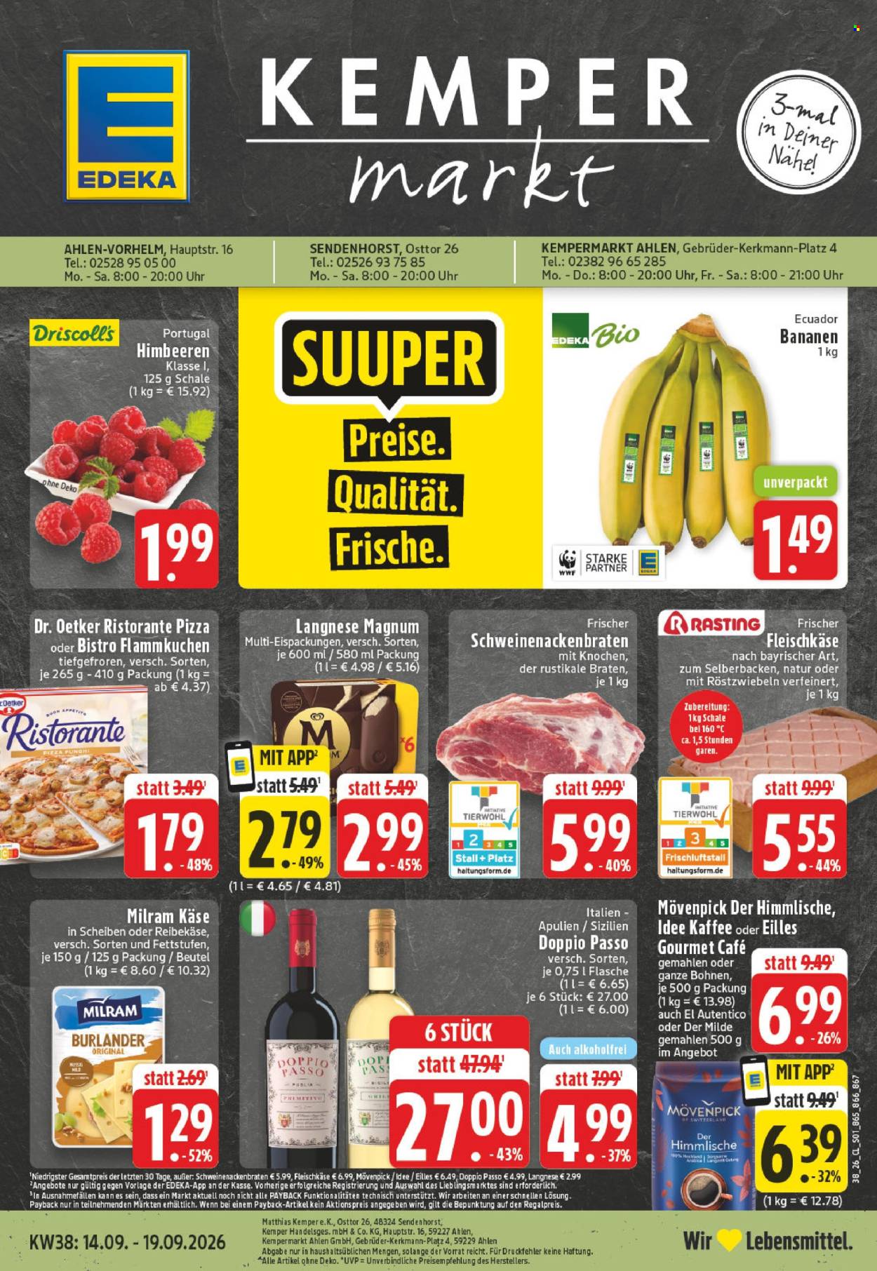 Edeka Prospekte  - 14.09.2026 - 19.09.2026. Seite 1