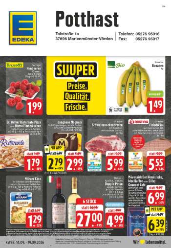 Prospekte Edeka - 14.09.2026 - 19.09.2026.