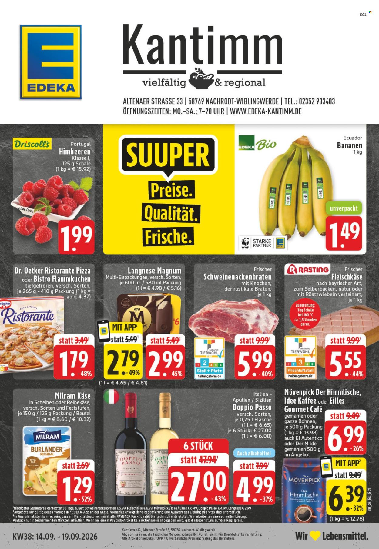Edeka Prospekte  - 14.09.2026 - 19.09.2026. Seite 1