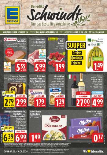 Prospekte Edeka - 14.09.2026 - 19.09.2026.