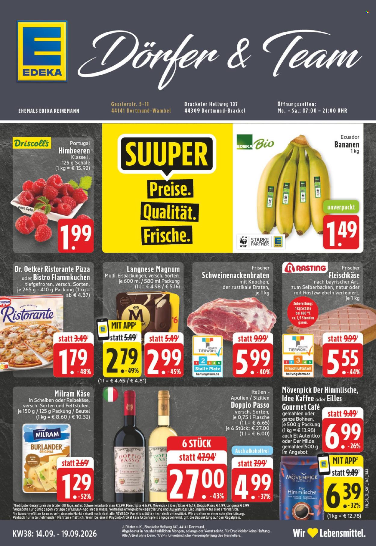Edeka Prospekte  - 14.09.2026 - 19.09.2026. Seite 1