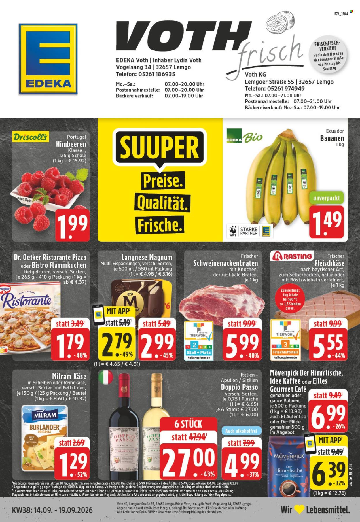 Edeka Prospekte  - 14.09.2026 - 19.09.2026. Seite 1