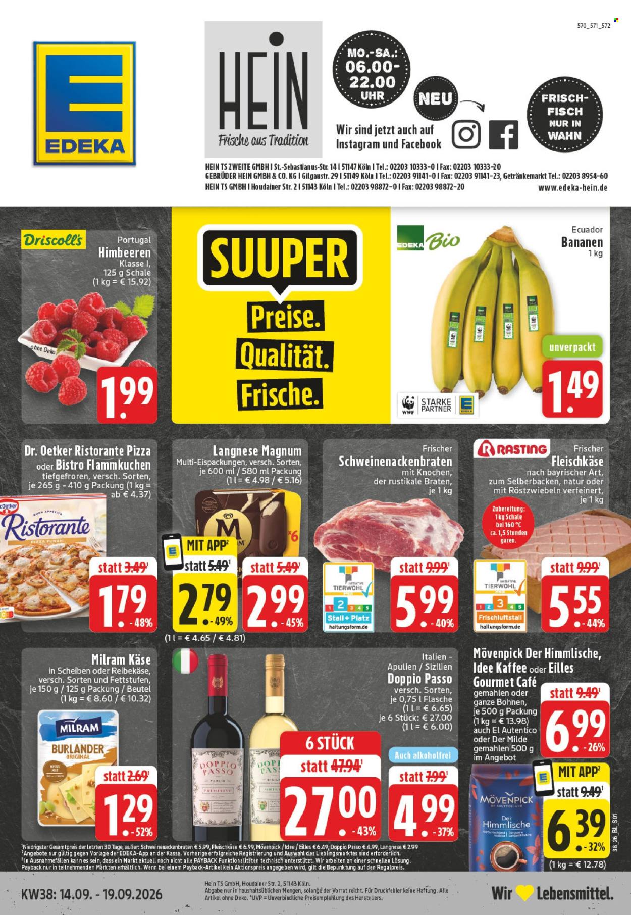 Edeka Prospekte  - 14.09.2026 - 19.09.2026. Seite 1