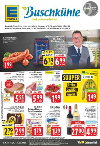 Prospekte Edeka - 14.09.2026 - 19.09.2026.