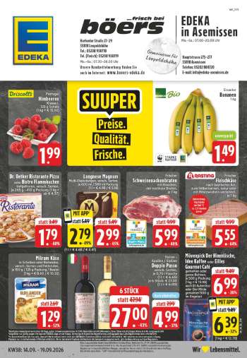 Prospekte Edeka - 14.09.2026 - 19.09.2026.