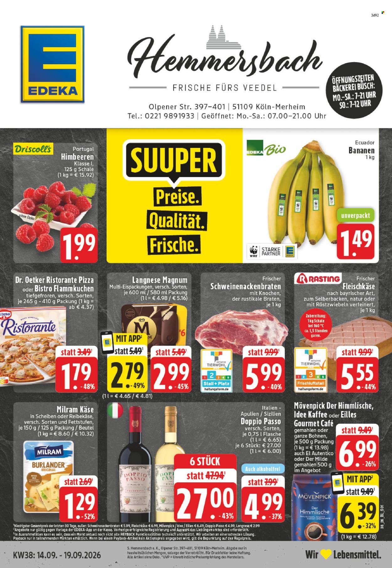 Edeka Prospekte  - 14.09.2026 - 19.09.2026. Seite 1