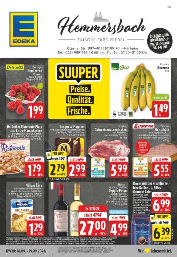 Prospekte Edeka - 14.09.2026 - 19.09.2026.
