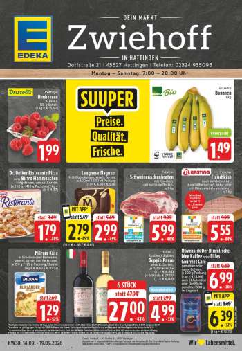 Prospekte Edeka - 14.09.2026 - 19.09.2026.