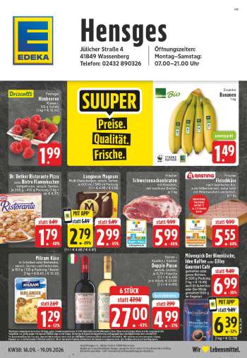 Prospekte Edeka - 14.09.2026 - 19.09.2026.