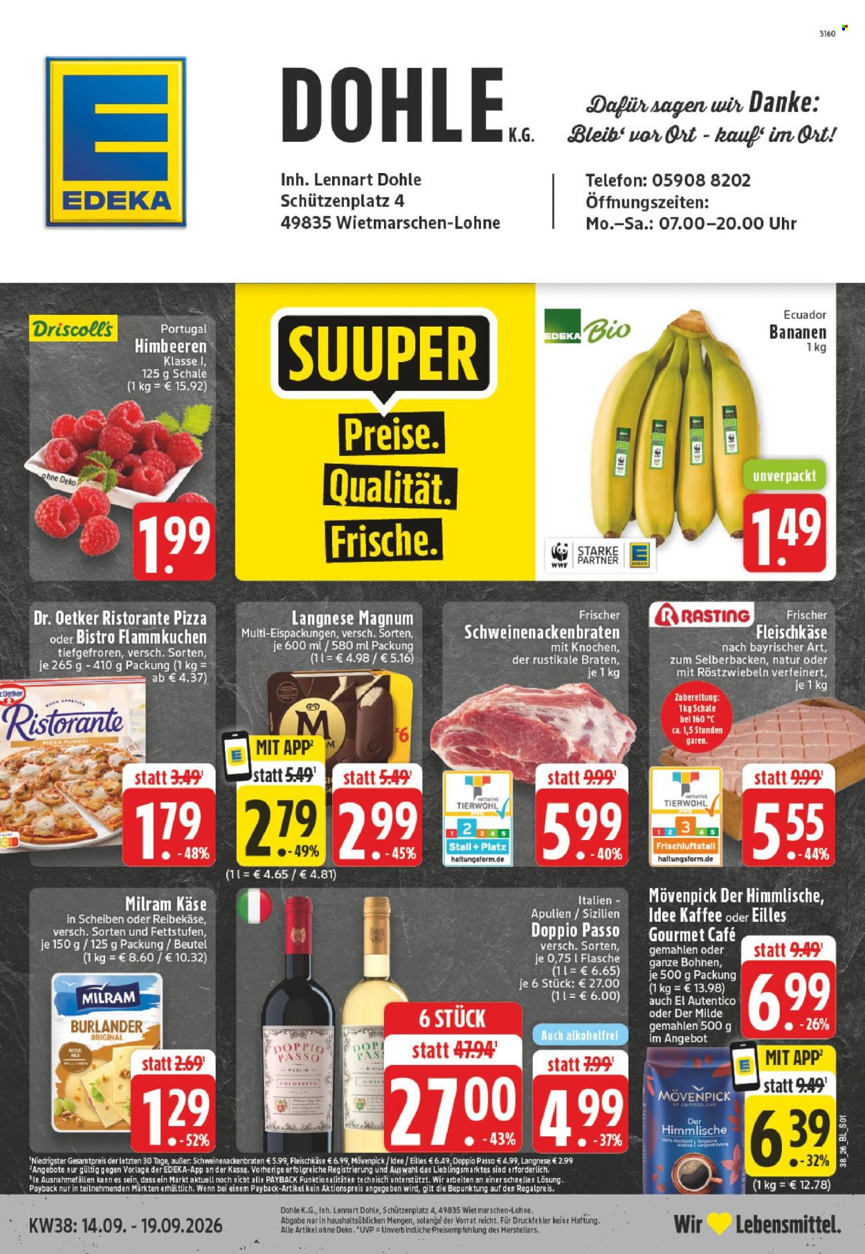 Edeka Prospekte  - 14.09.2026 - 19.09.2026. Seite 1