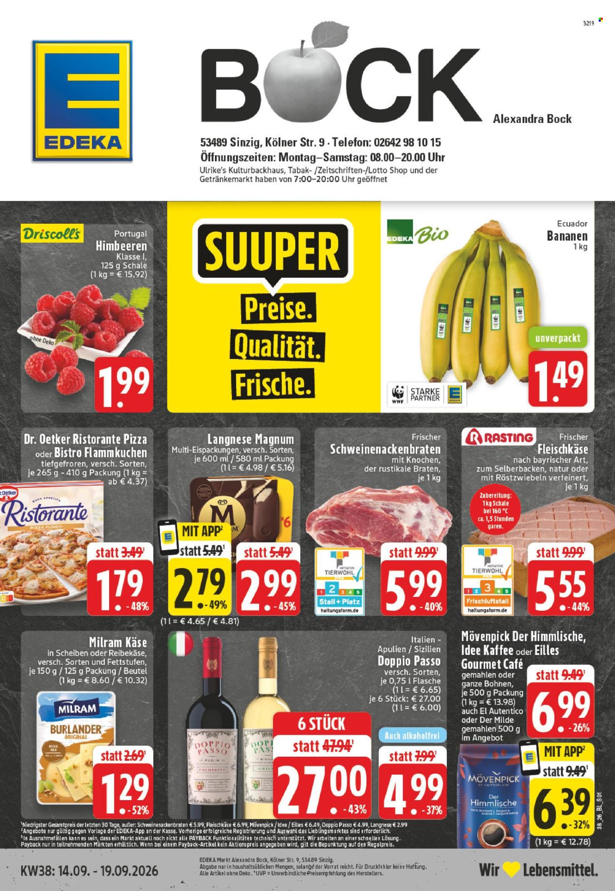 Edeka Prospekte  - 14.09.2026 - 19.09.2026. Seite 1