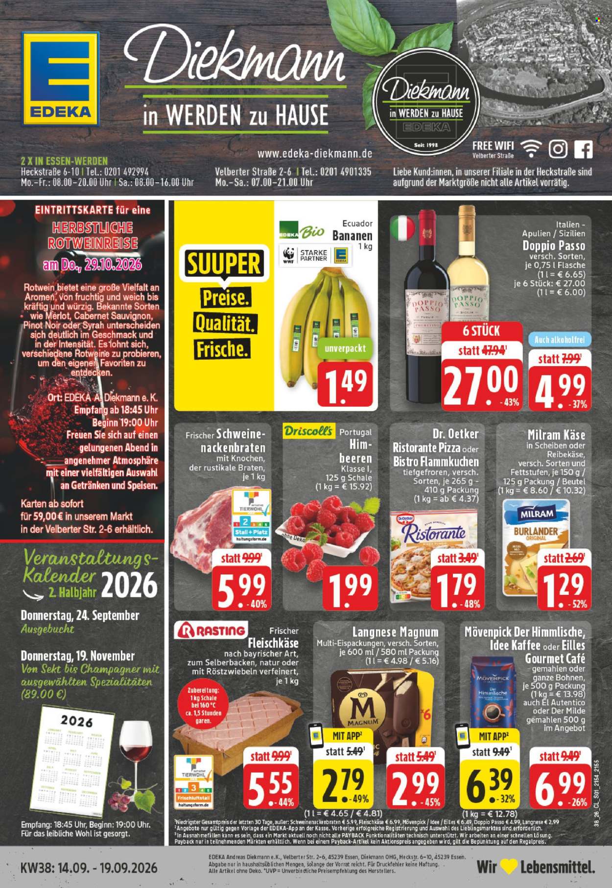 Edeka Prospekte  - 14.09.2026 - 19.09.2026. Seite 1