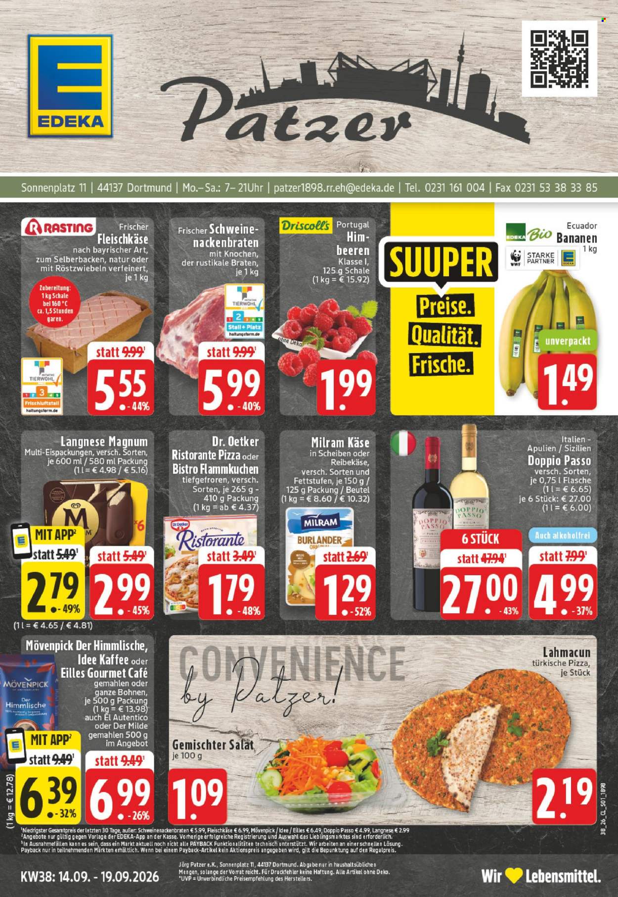 Edeka Prospekte  - 14.09.2026 - 19.09.2026. Seite 1