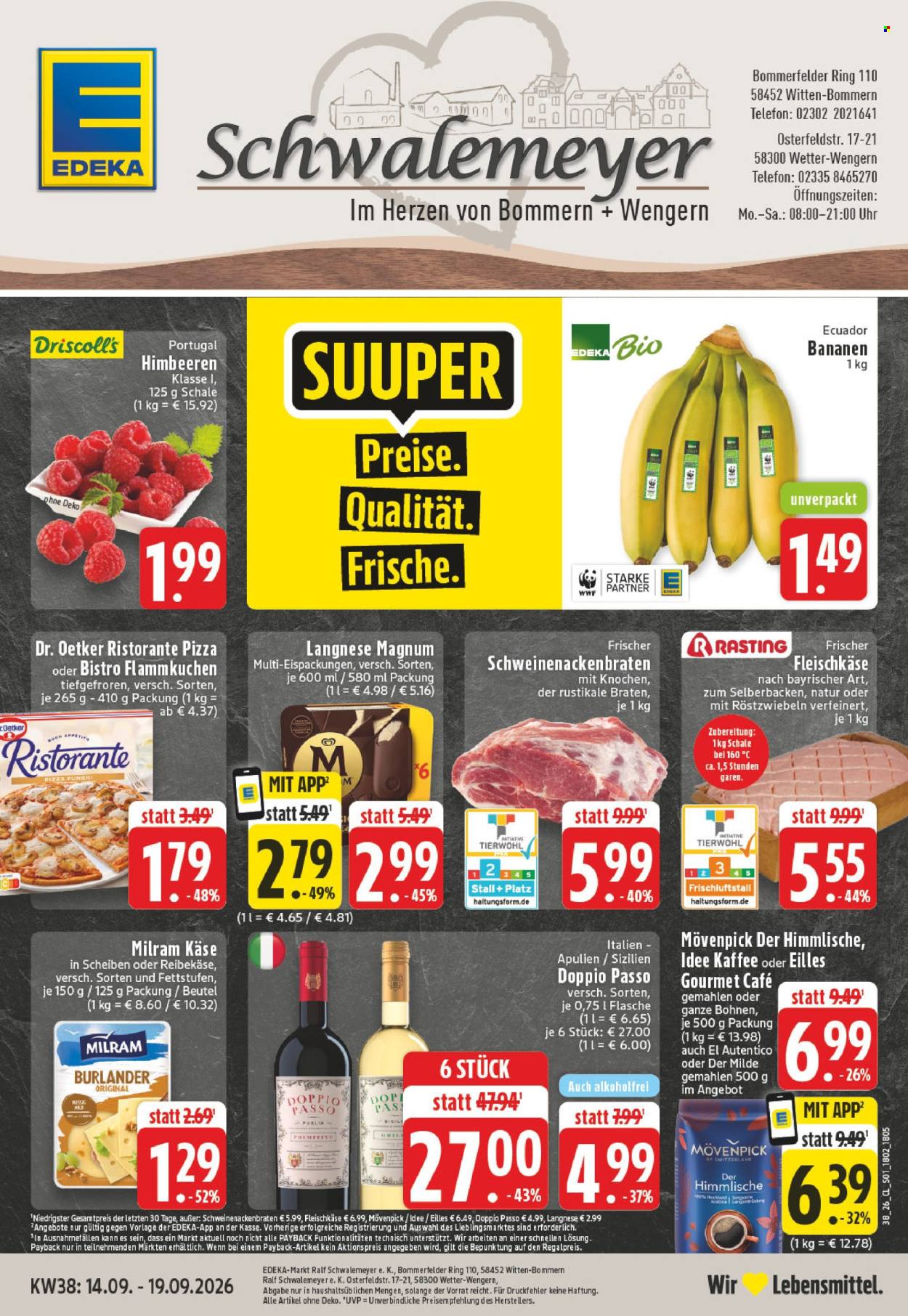 Edeka Prospekte  - 14.09.2026 - 19.09.2026. Seite 1