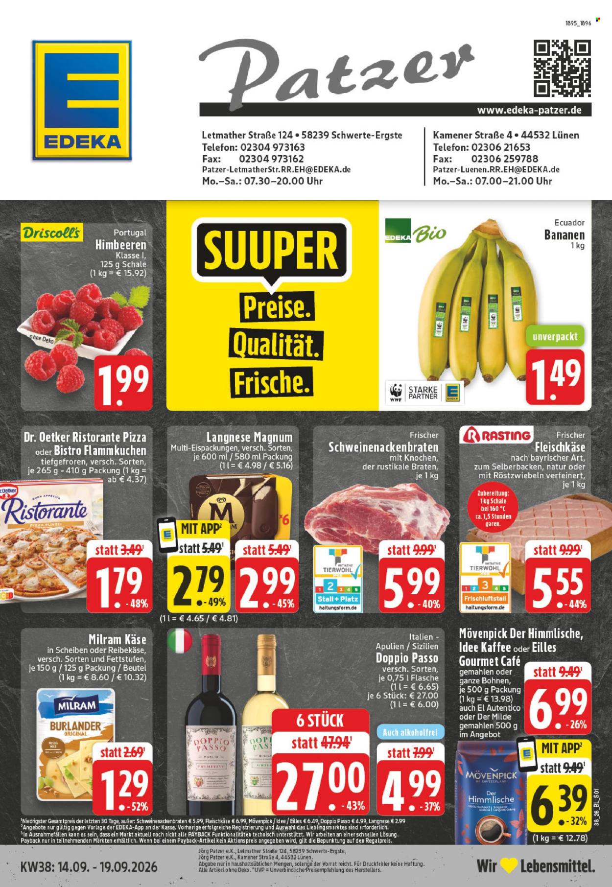 Edeka Prospekte  - 14.09.2026 - 19.09.2026. Seite 1