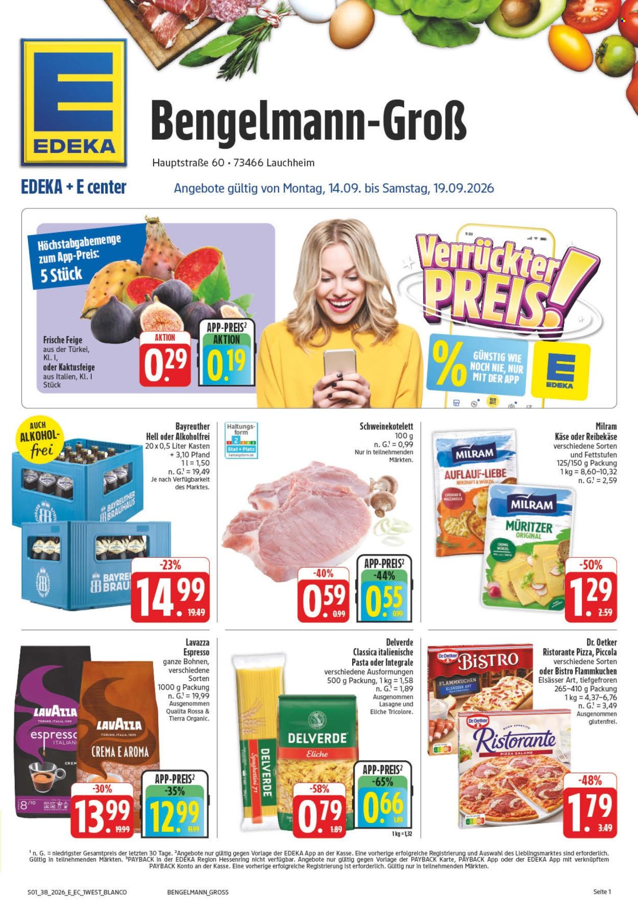 Edeka Prospekte  - 14.09.2026 - 19.09.2026. Seite 1