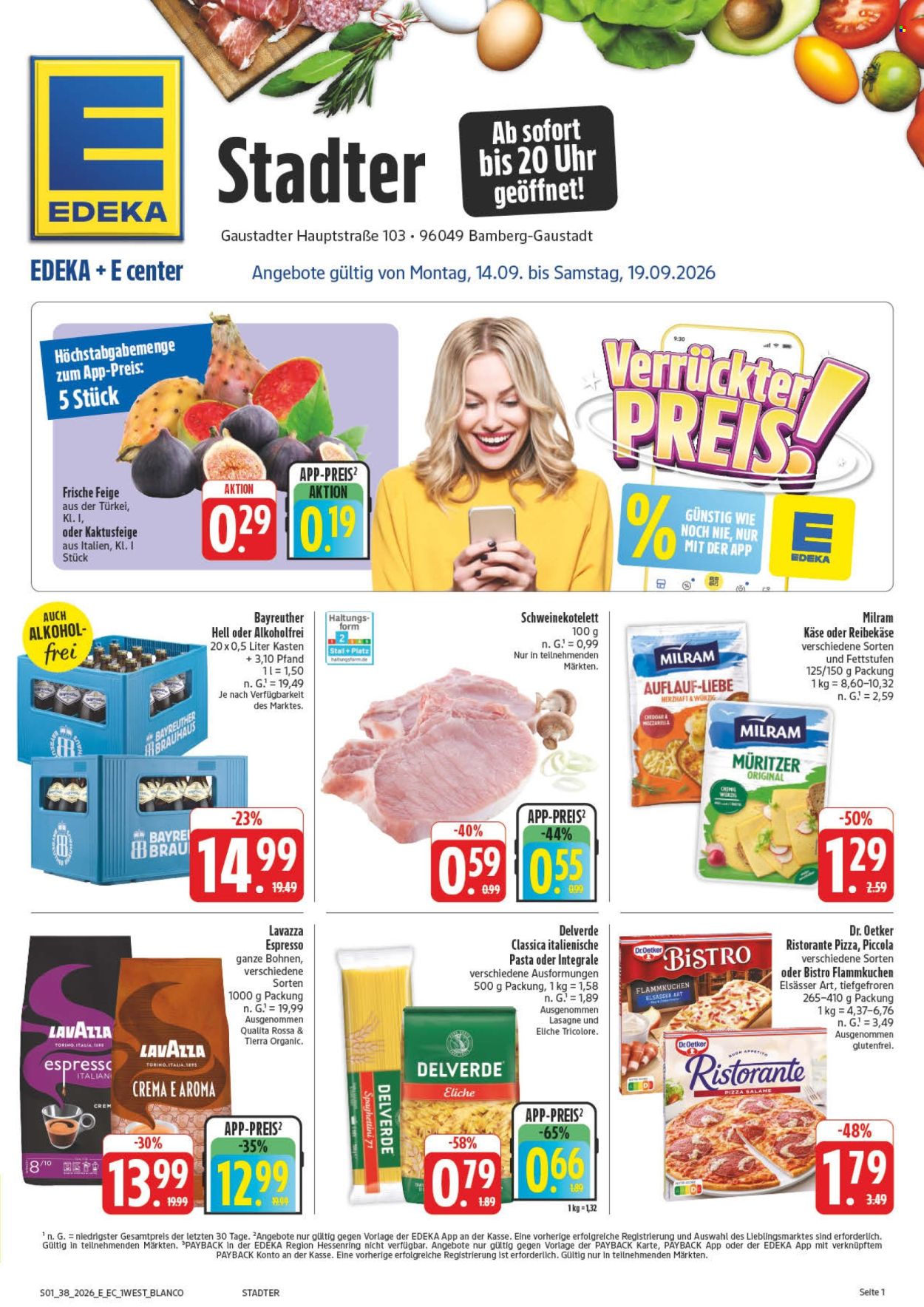 Edeka Prospekte  - 14.09.2026 - 19.09.2026. Seite 1