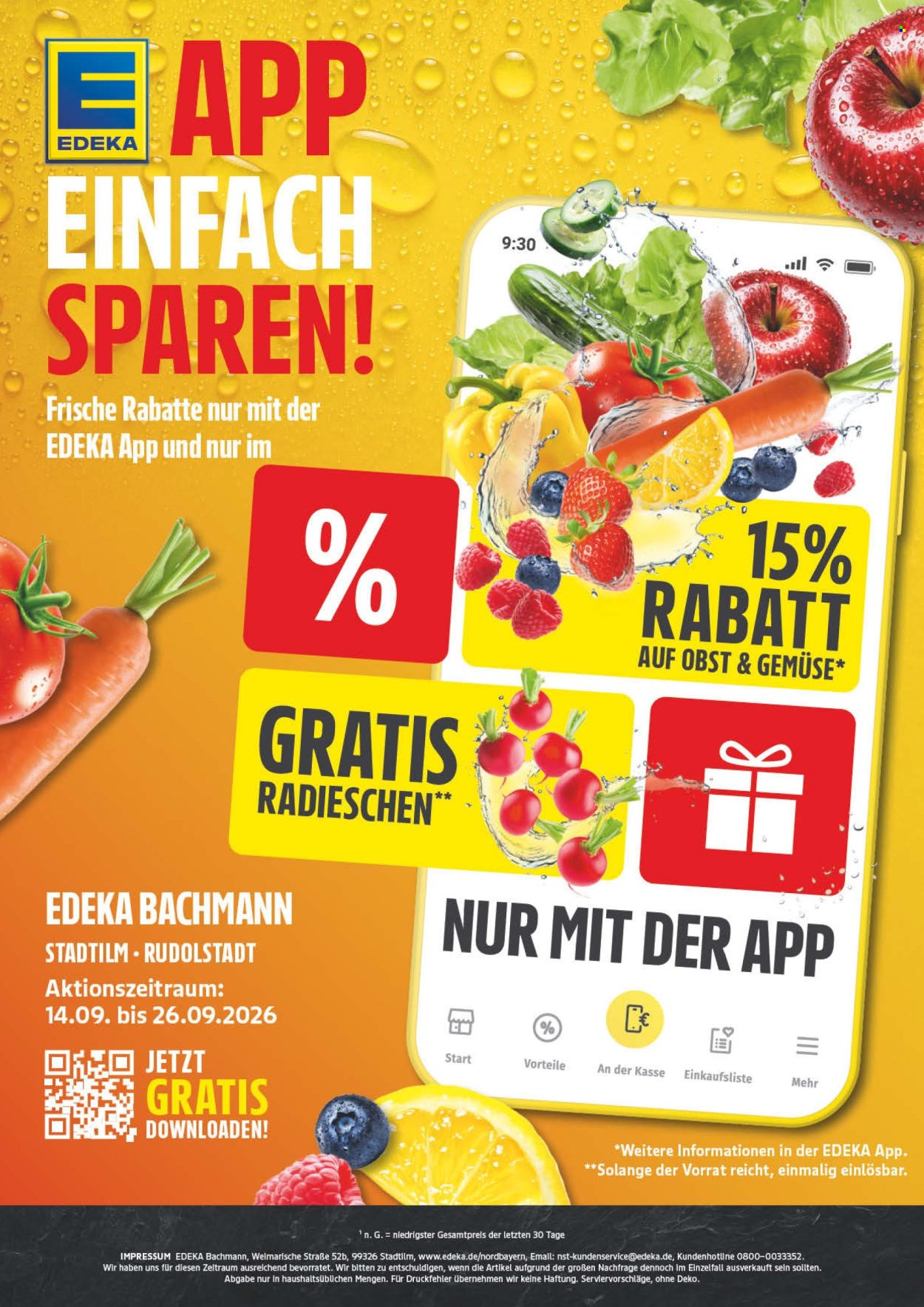 Edeka Prospekte  - 14.09.2026 - 19.09.2026. Seite 2