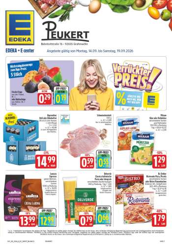 Prospekte Edeka - 14.09.2026 - 19.09.2026.