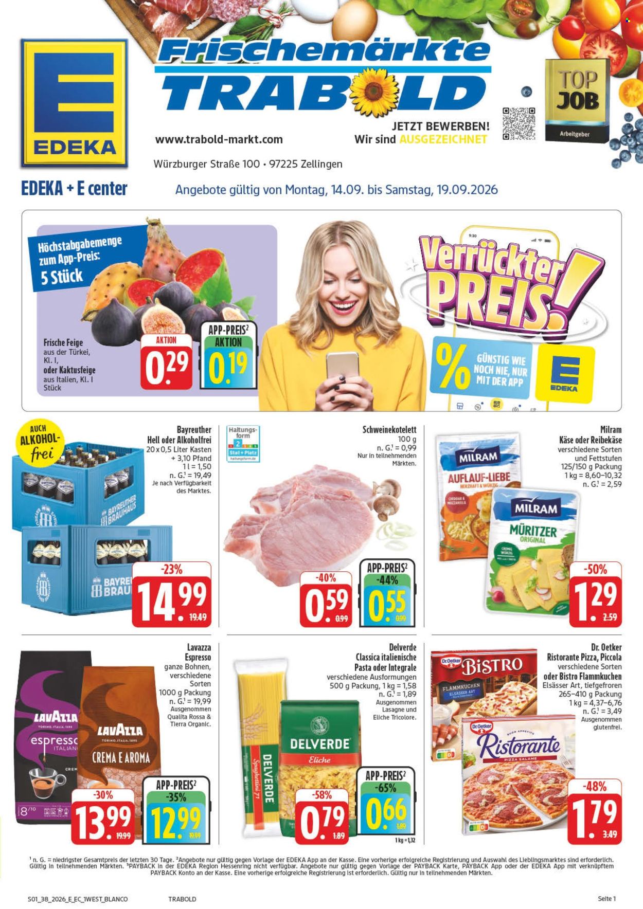 Edeka Prospekte  - 14.09.2026 - 19.09.2026. Seite 1