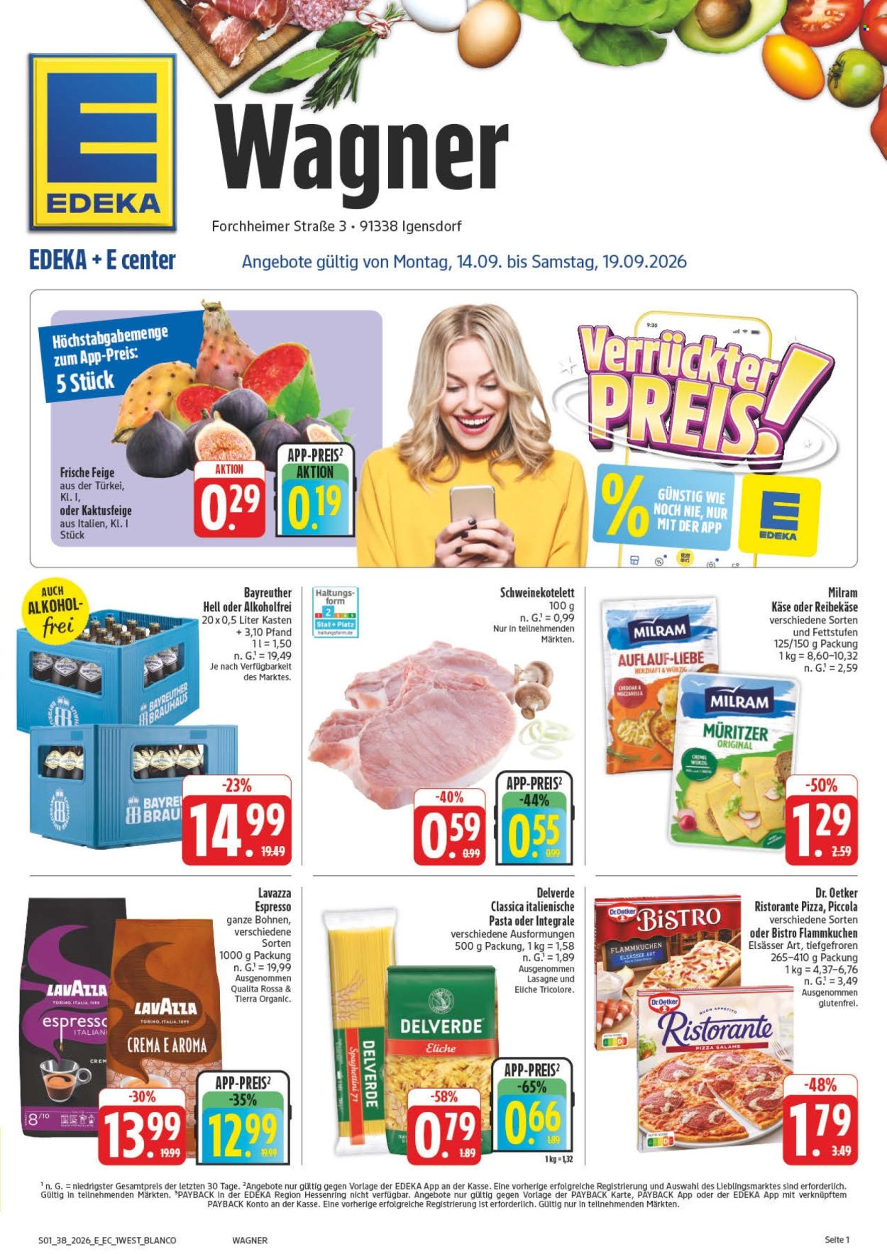 Edeka Prospekte  - 14.09.2026 - 19.09.2026. Seite 1