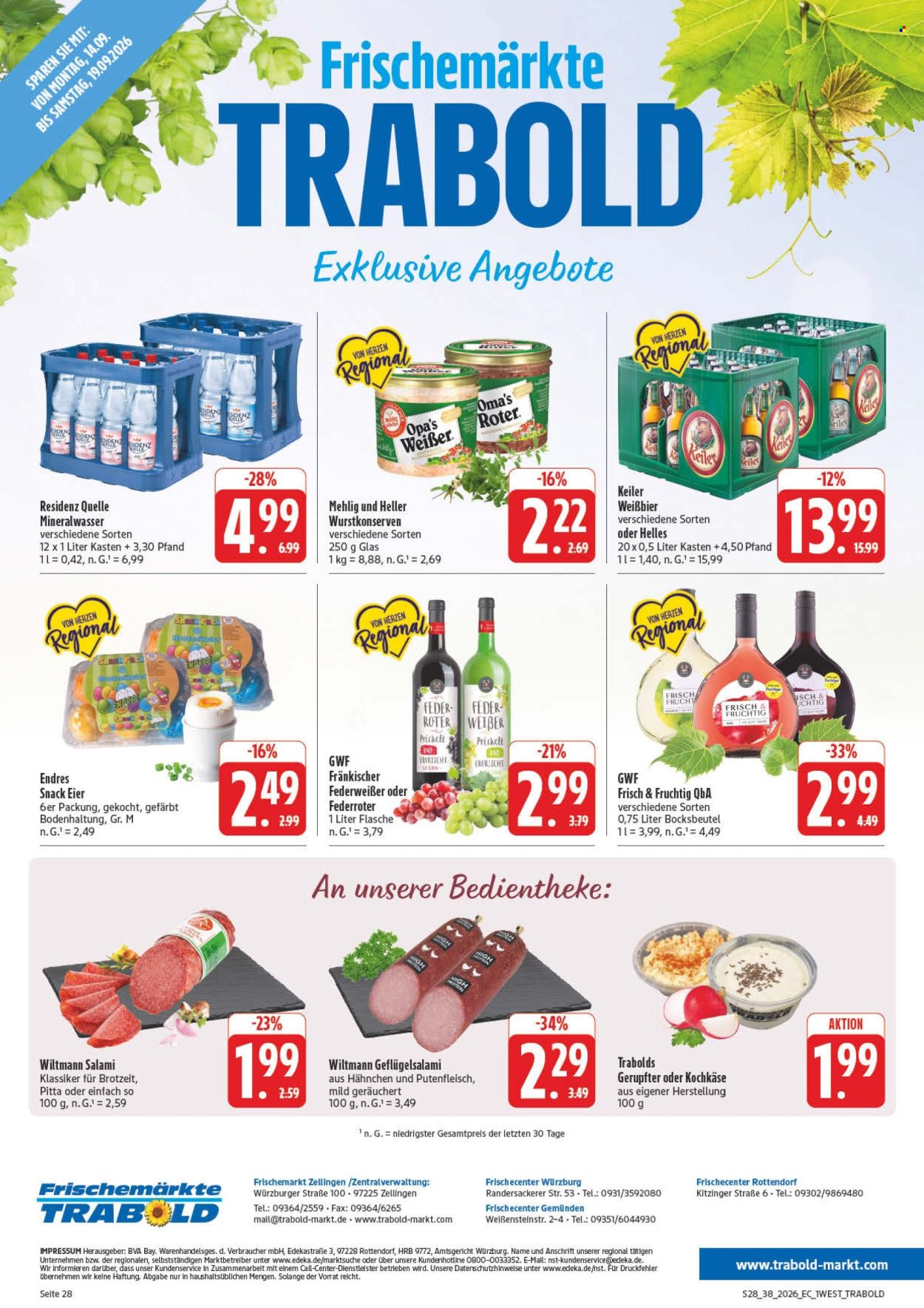 Edeka Prospekte  - 14.09.2026 - 19.09.2026. Seite 2