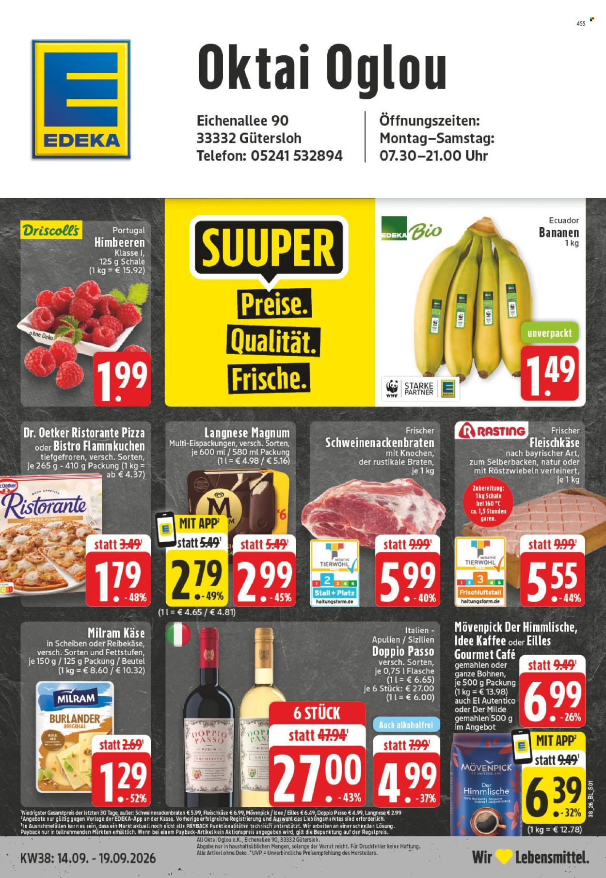 Edeka Prospekte  - 14.09.2026 - 19.09.2026. Seite 1