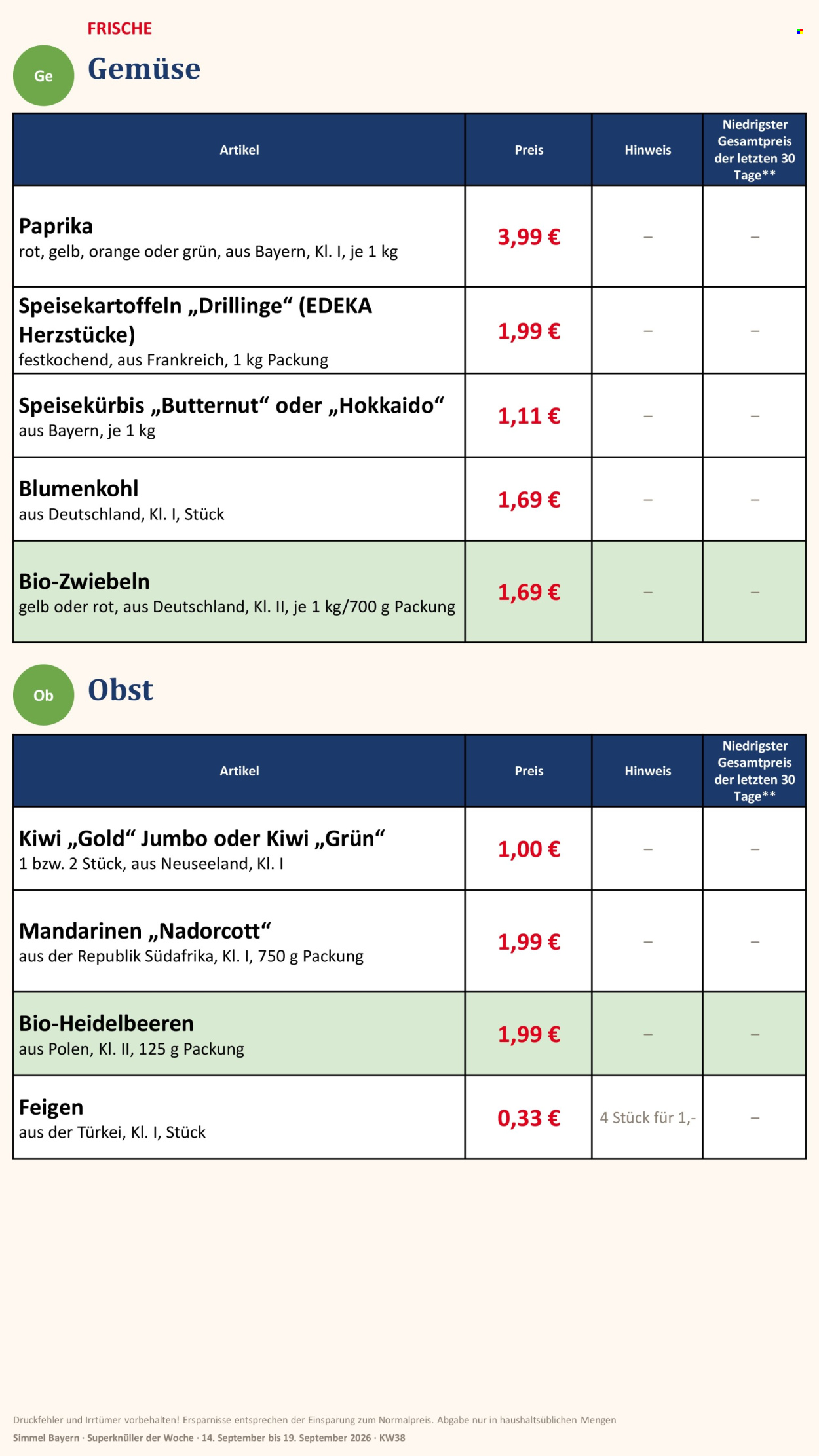 Edeka Prospekte  - 14.09.2026 - 19.09.2026. Seite 3