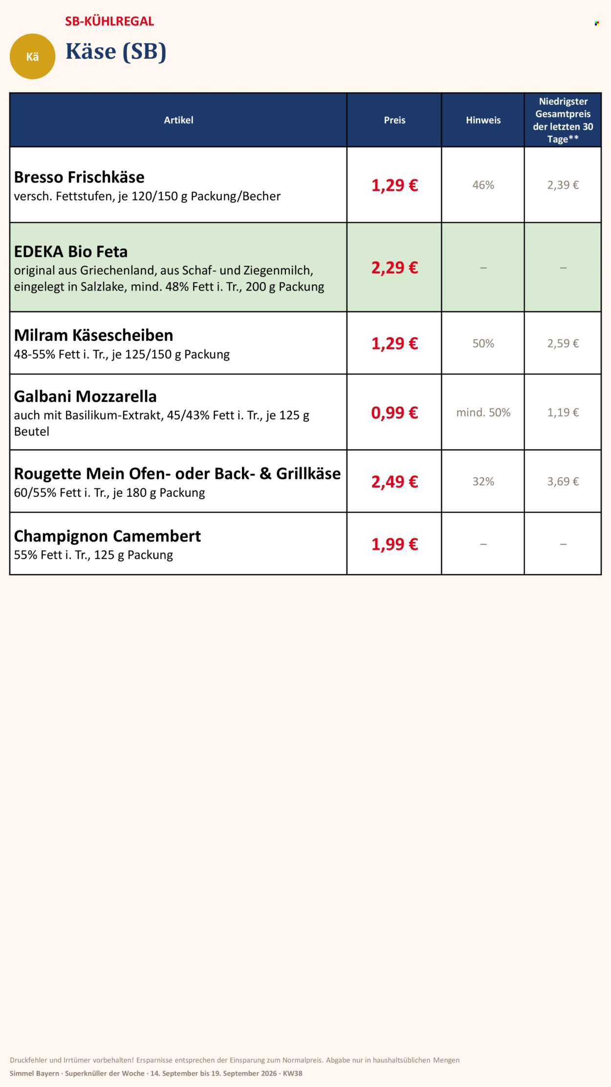 Edeka Prospekte  - 14.09.2026 - 19.09.2026. Seite 5