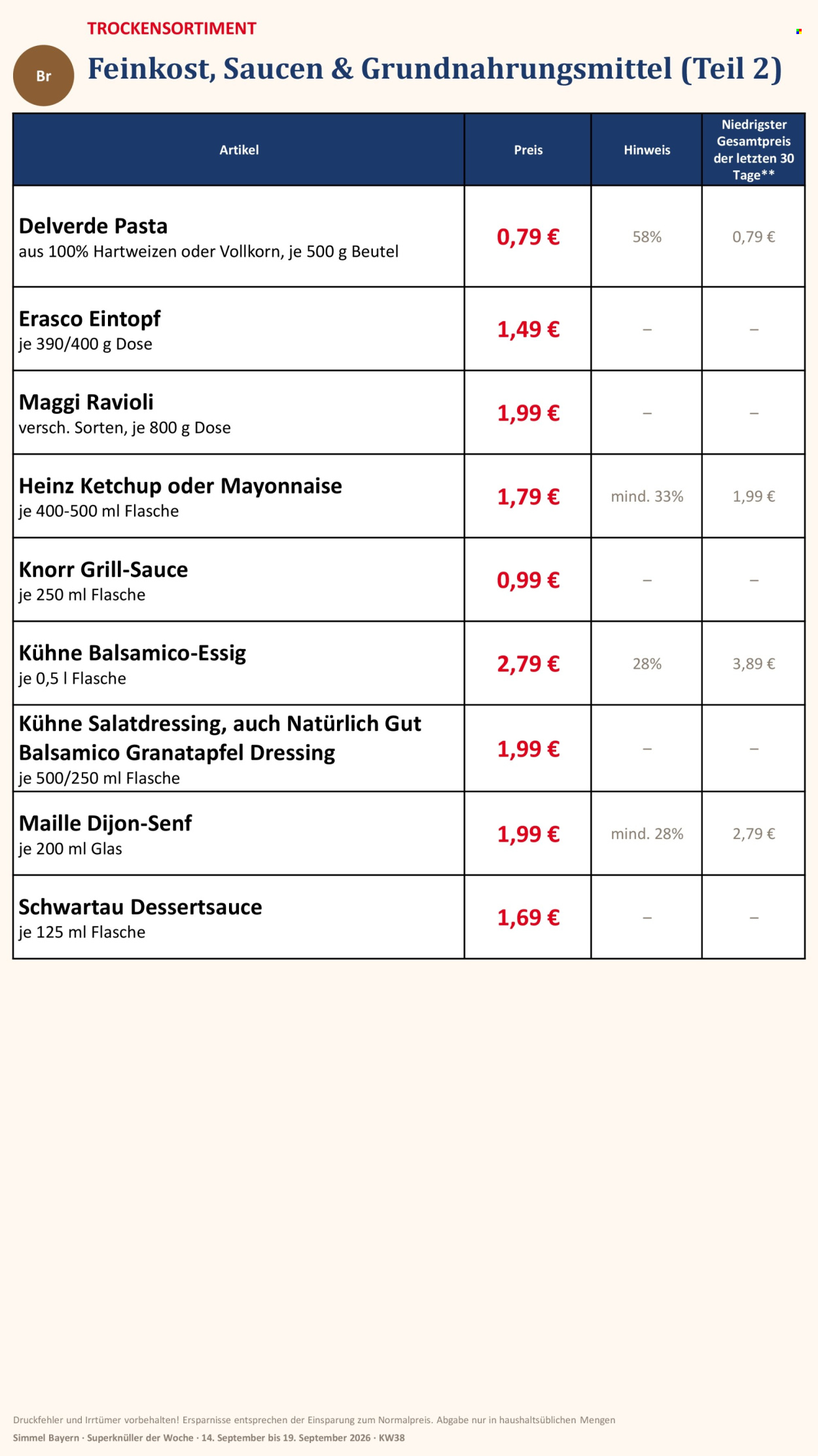 Edeka Prospekte  - 14.09.2026 - 19.09.2026. Seite 8