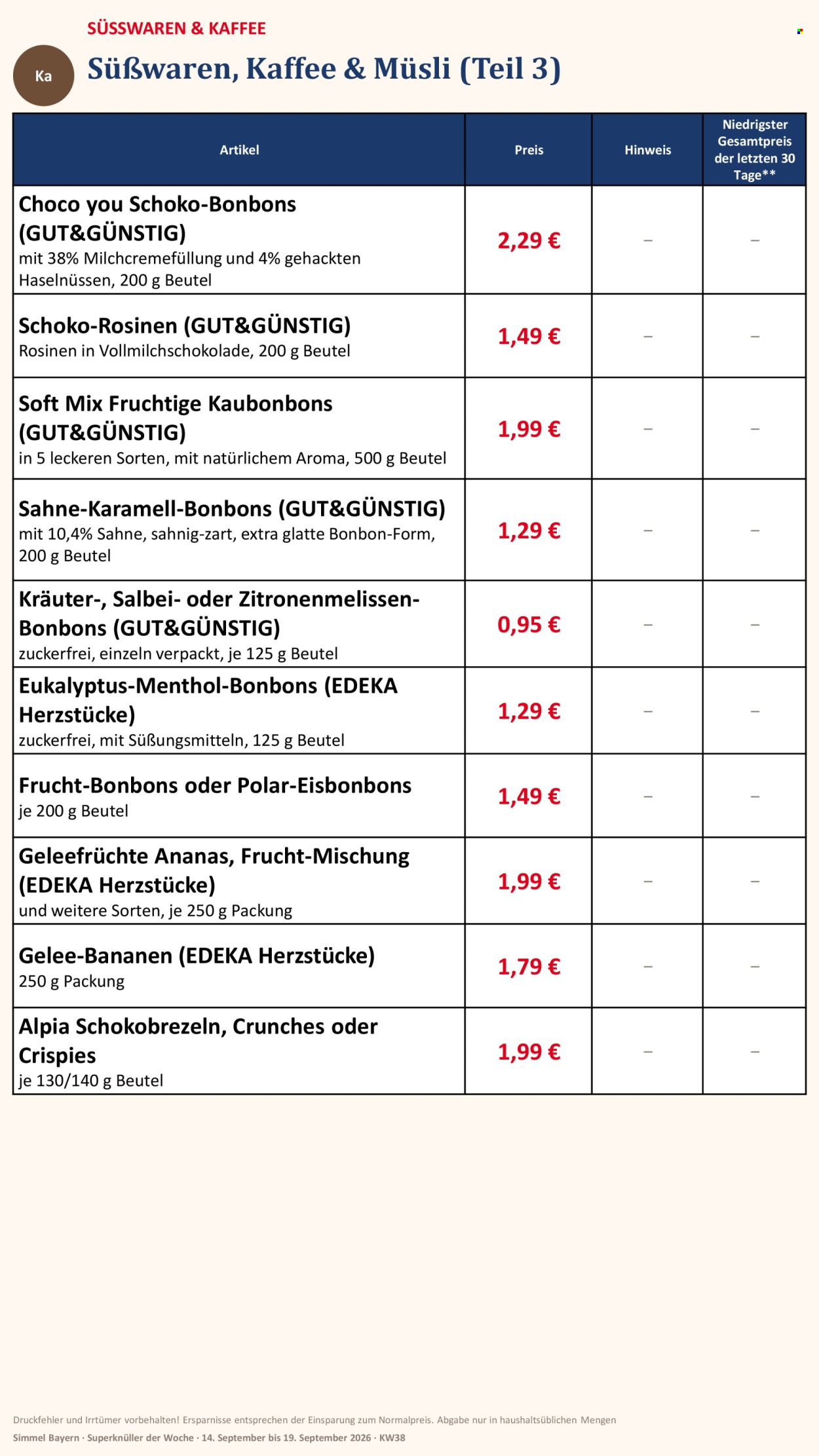 Edeka Prospekte  - 14.09.2026 - 19.09.2026. Seite 11