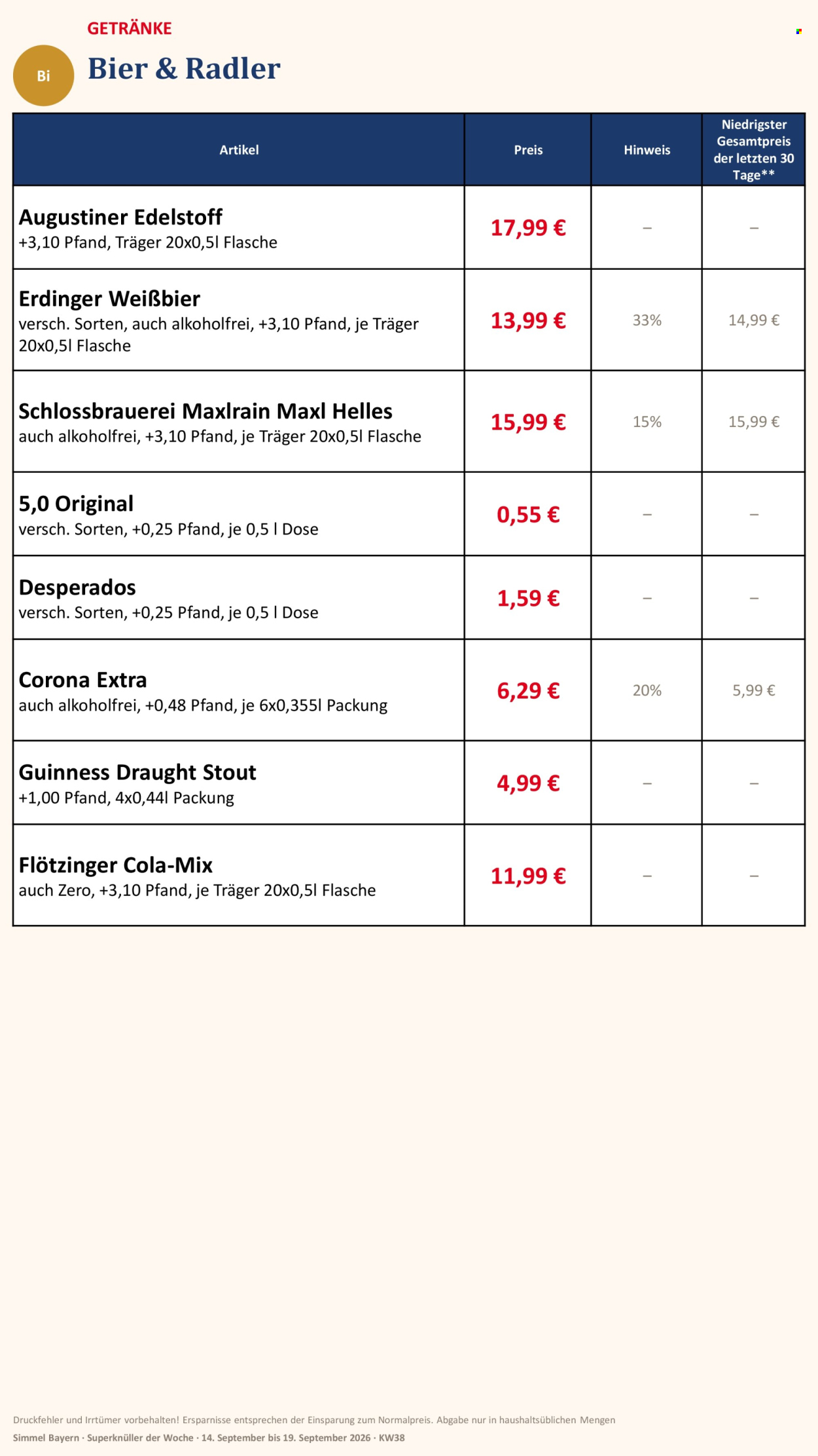 Edeka Prospekte  - 14.09.2026 - 19.09.2026. Seite 14