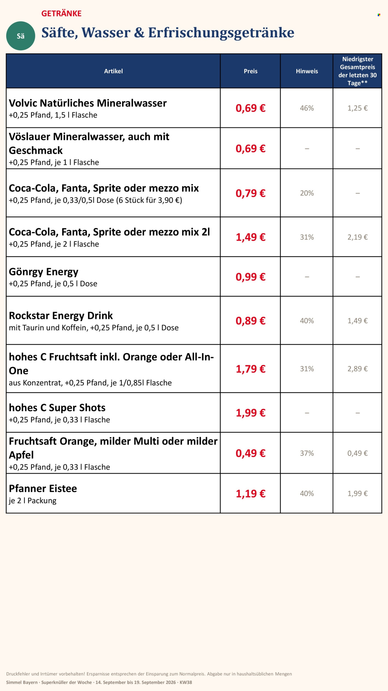 Edeka Prospekte  - 14.09.2026 - 19.09.2026. Seite 15