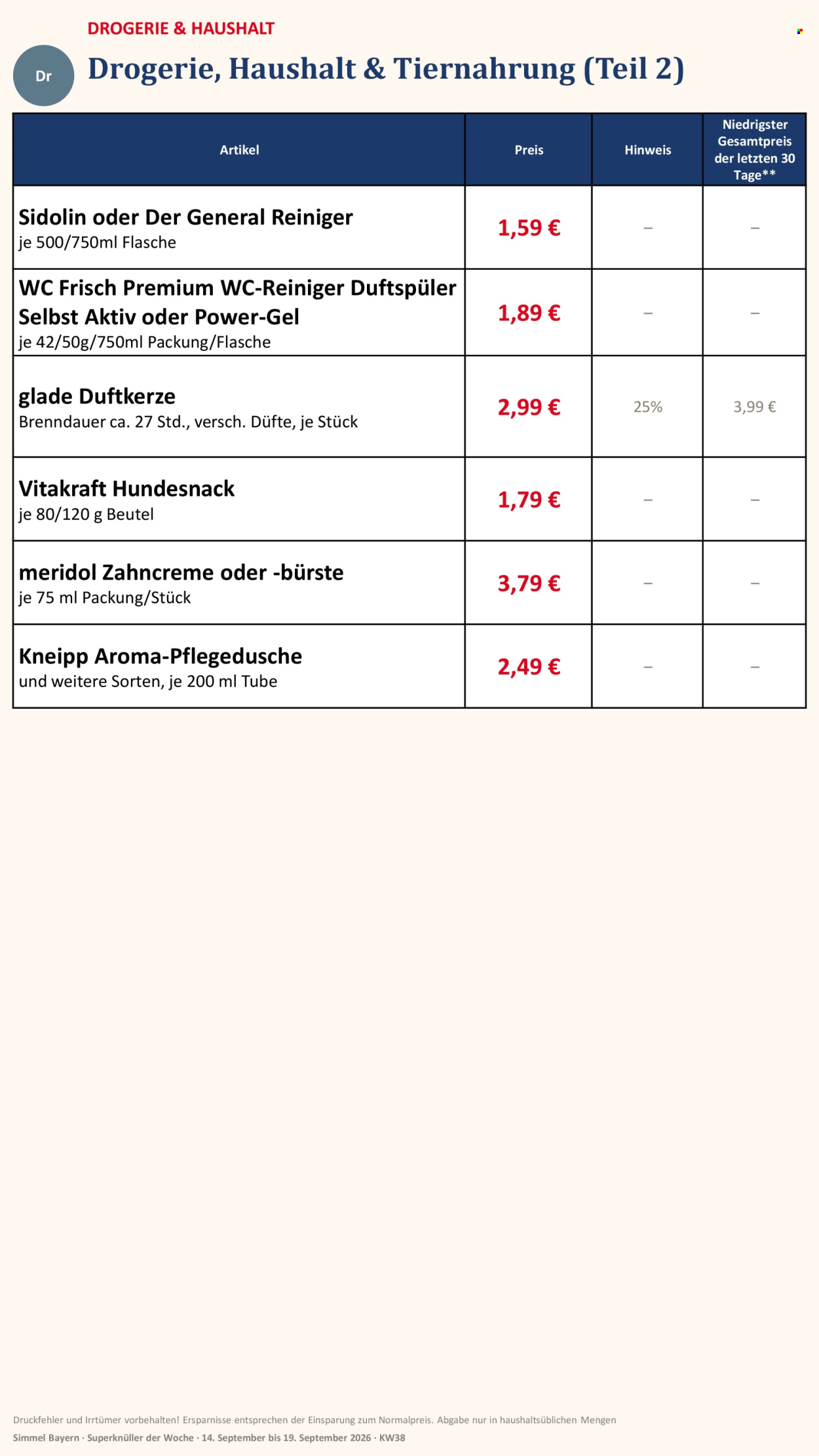 Edeka Prospekte  - 14.09.2026 - 19.09.2026. Seite 17
