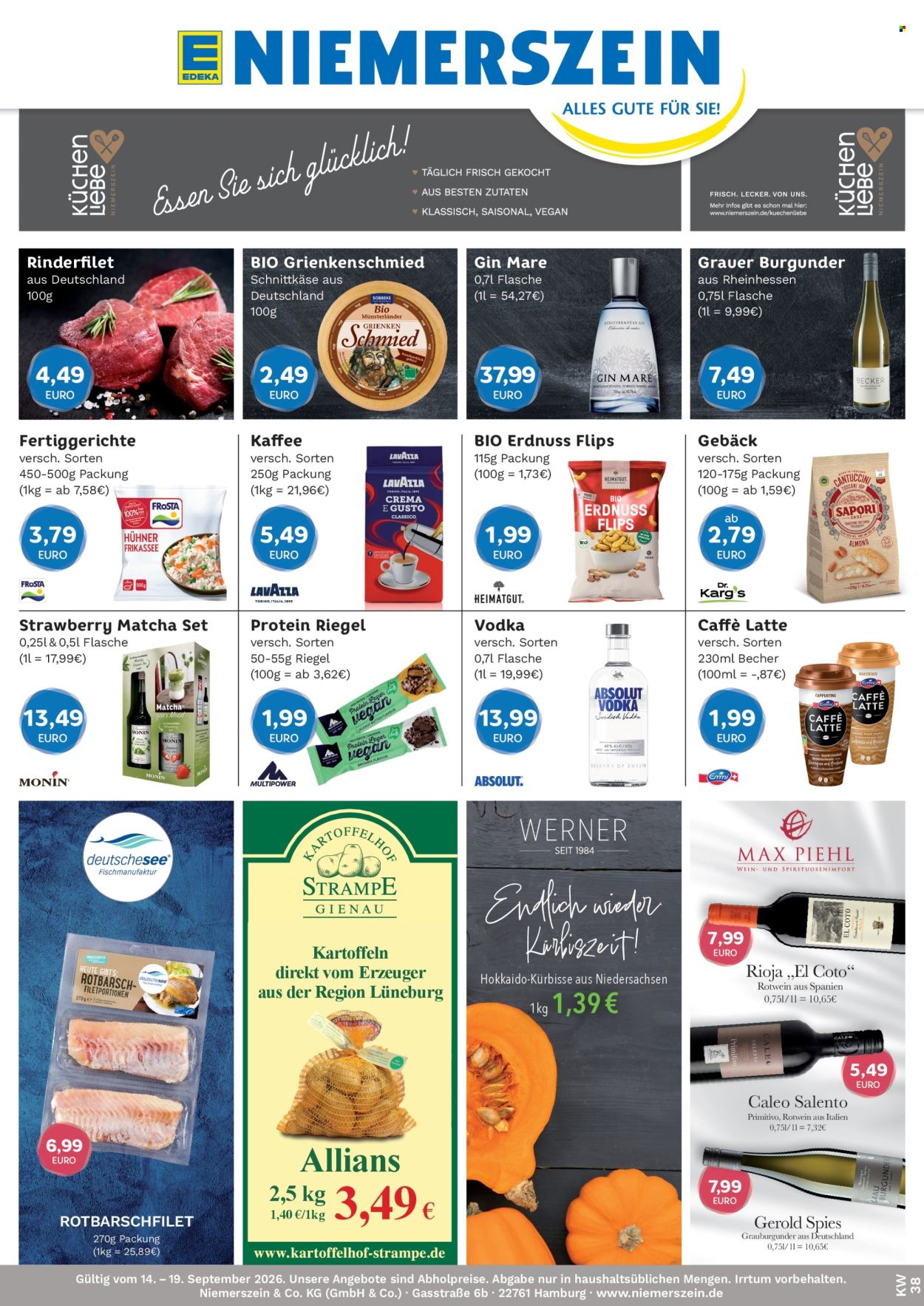 Edeka Prospekte  - 14.09.2026 - 19.09.2026. Seite 1