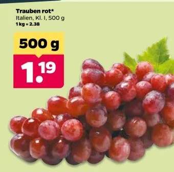 Trauben rot