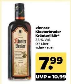 Zinnaer Klosterbruder Kräuterlikör