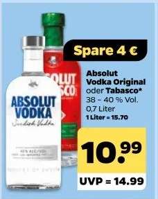 Absolut Vodka Original oder Tabasco
