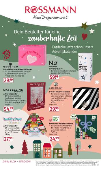 Prospekte Rossmann - 14.09.2026 - 11.10.2026.