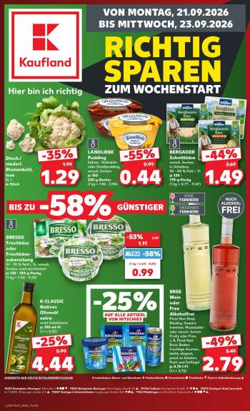 Prospekte Kaufland - 21.09.2026 - 23.09.2026.