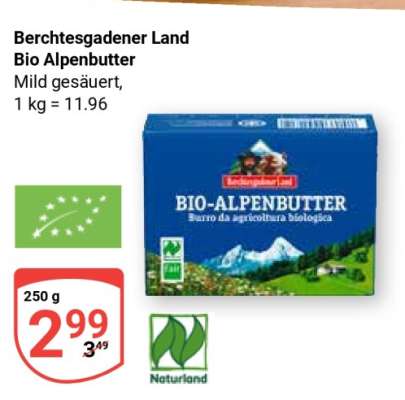 Berchtesgadener Land Bio Alpenbutter