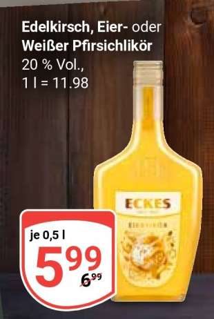 Edelkirsch, Eier- oder Weißer Pfirsichlikör